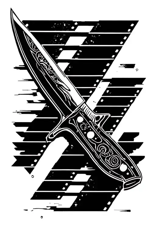 Knife And Film Strip