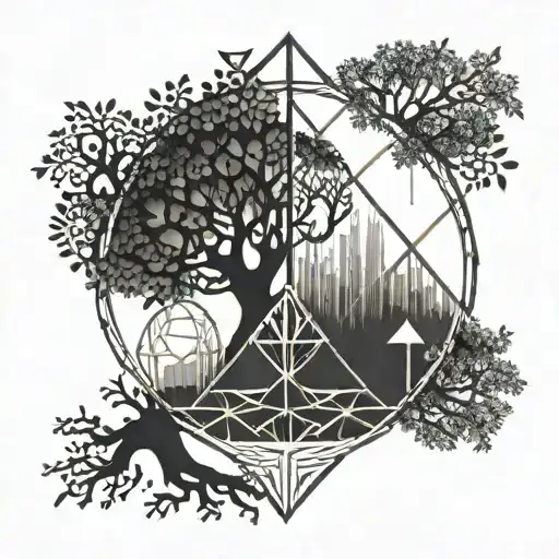 Balance Of Justice And The Tree Of Life