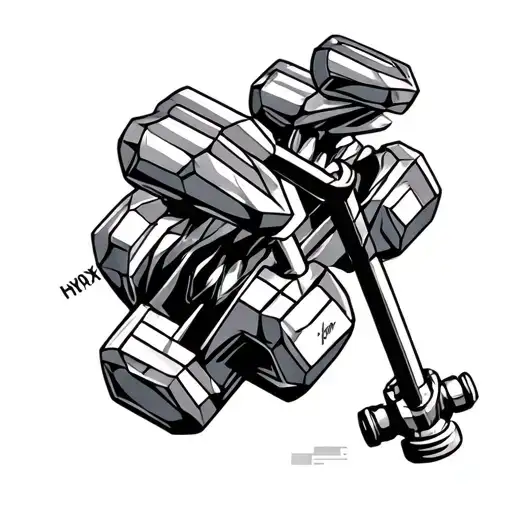 Hyrox Sport Equipment Like Dumbbells