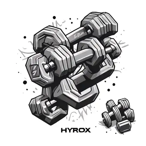 Hyrox Sport Equipment Like Dumbbells