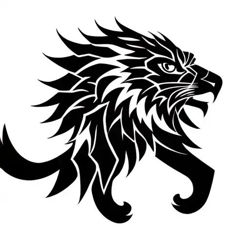 Half Falcon And Lion