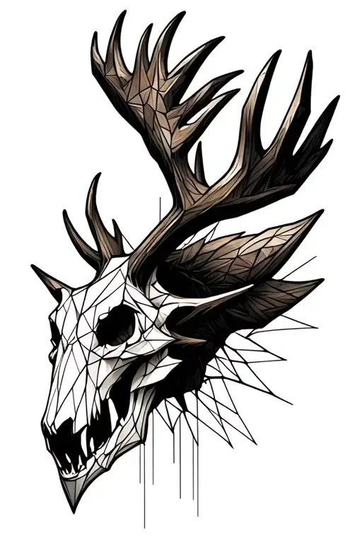 Evil Moose Skull