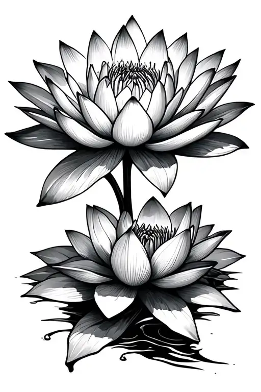 Water Lilly Flowers Symbolizing