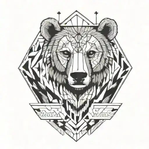 Zuni Medicine Bear With Heart Line