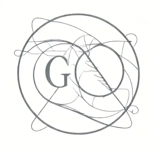 Fusion Between Initials G And J Linear Design For A Couple In Love