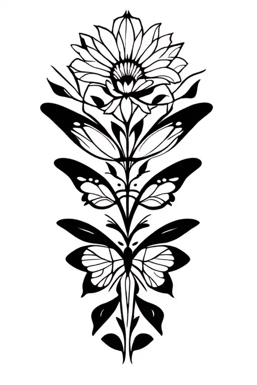 Butterfly And Flower