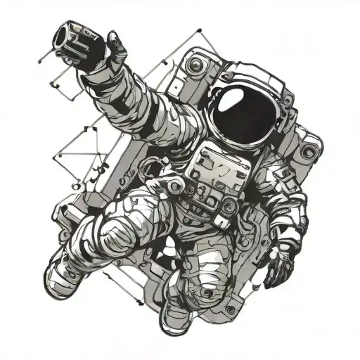 Astronaut Floating