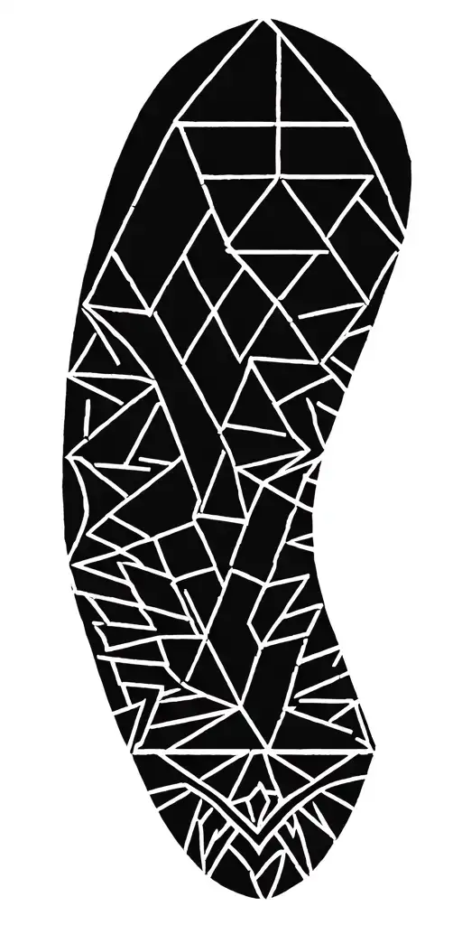 Geometric Scolopendre Made Of Triangles