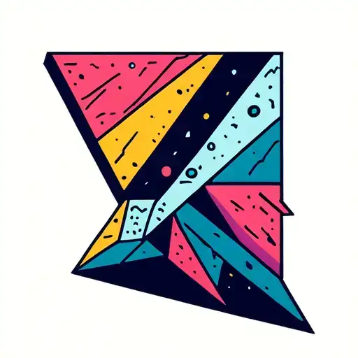 Colorful Bouldering Gym Forearm Tattoo Design