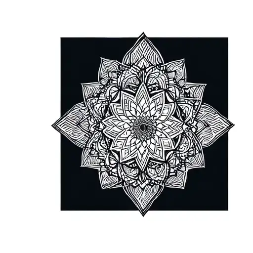 Mandala Geometric Inner Bicep Tattoo Universe Psychedelic