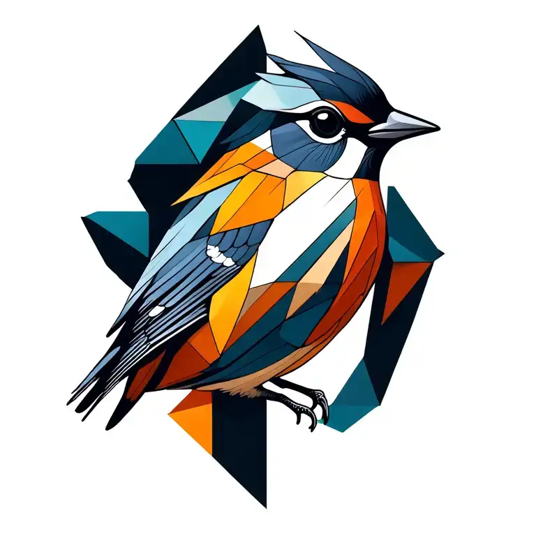 Abstract Geometric Robin Bird