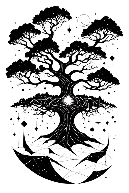 Tree Of Life And Constellation