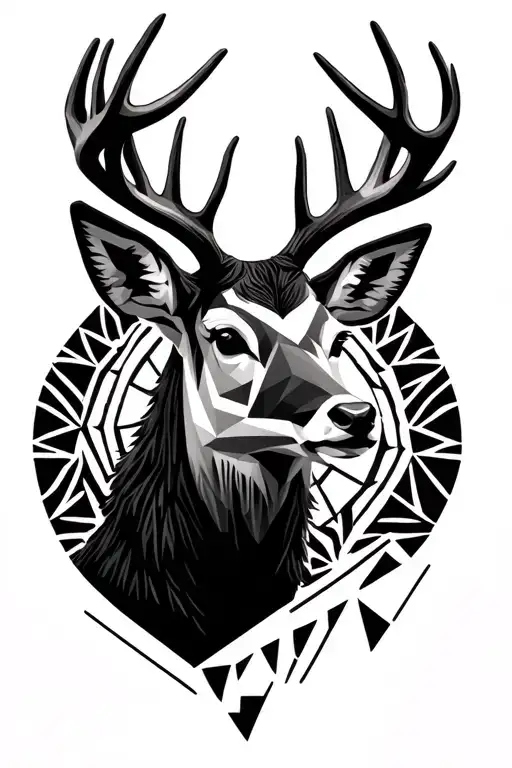 Reindeer With Big Antlers