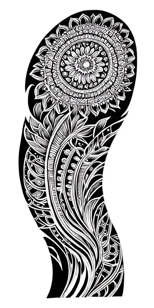 Cover Up Mandala Psychedelic Patterns Incorporated Within