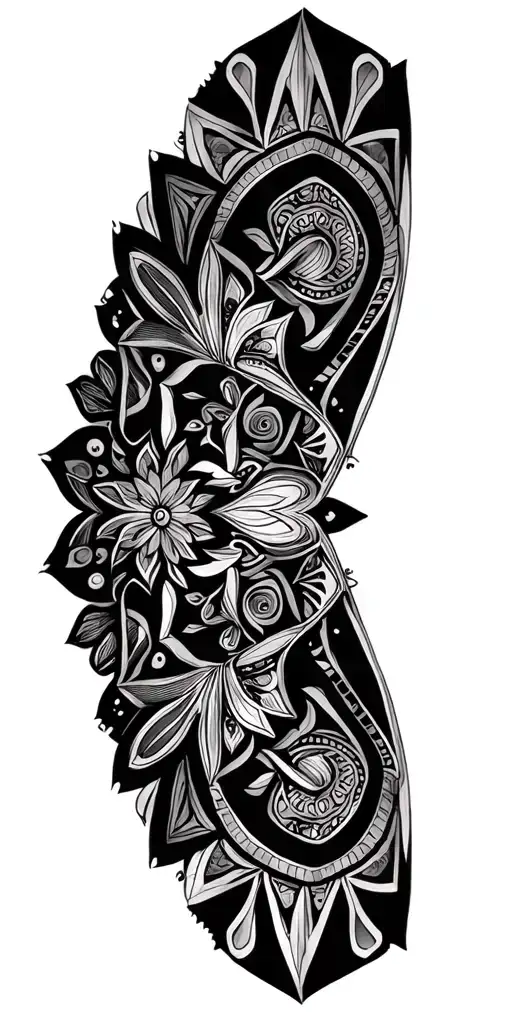 Cover Up Mandala Psychedelic Patterns Incorporated Within