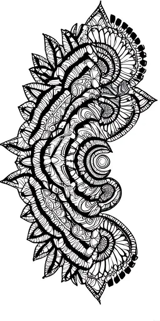 Cover Up Mandala Psychedelic Patterns Incorporated Within