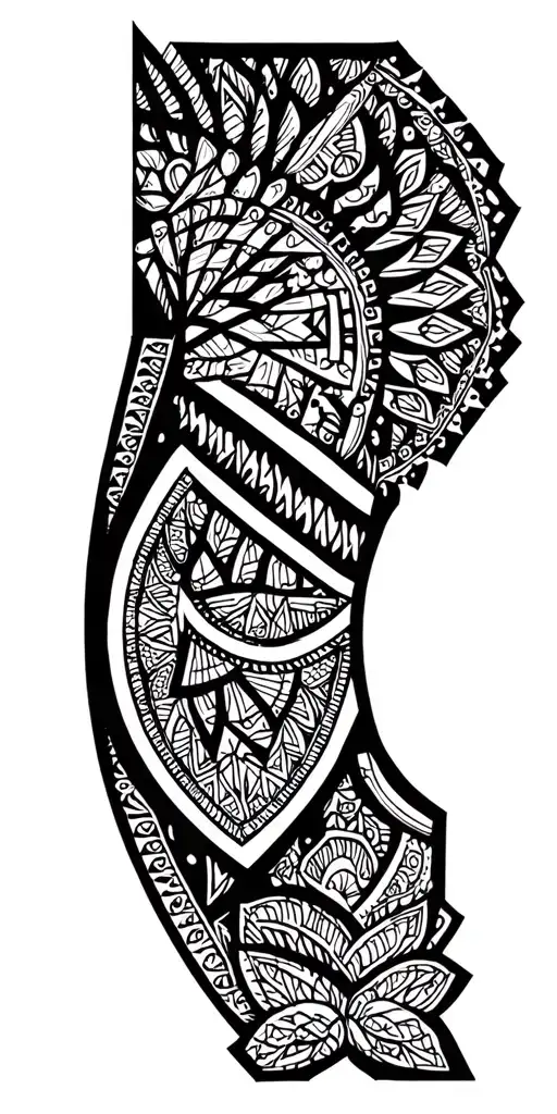 Coverup Geometric Mandela Design Incorporating Elements Psychedelic