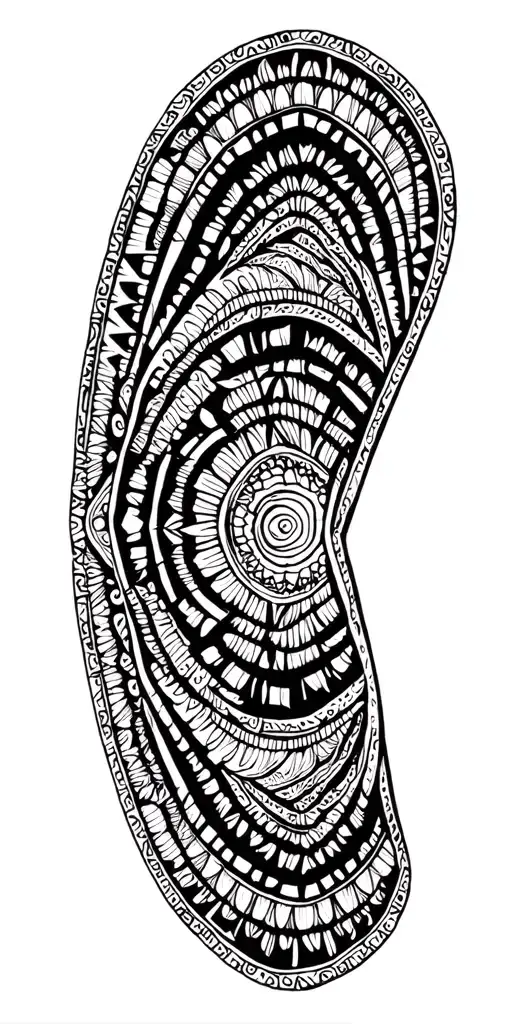 Coverup Geometric Mandela Design Incorporating Elements Psychedelic