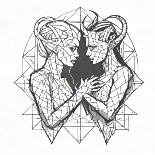 Girl And Demon Holding Hands