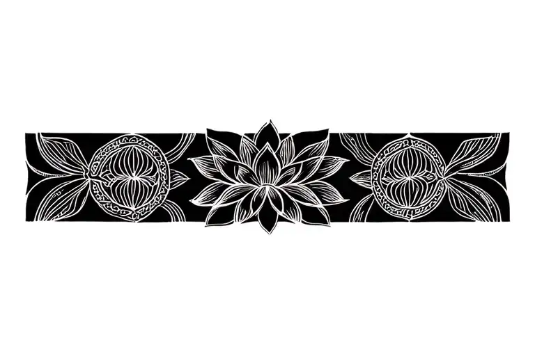 A Mandala Style Lotus Flower For The Wrist That Closes It