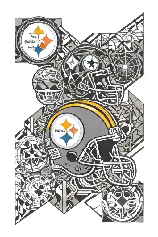 Pittsburgh Steelers Logo Incorporating Elements