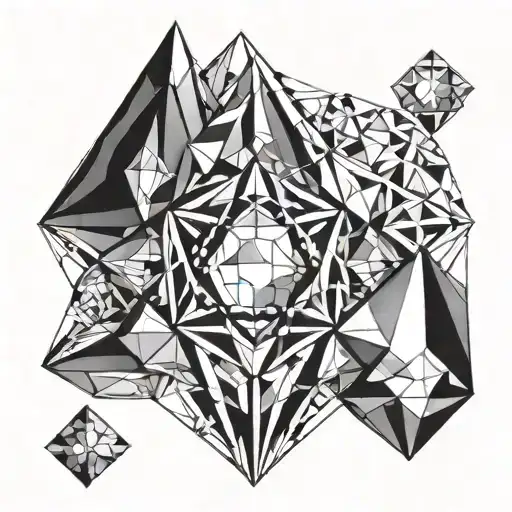 Birthstone July Jewel Inspired Geometric