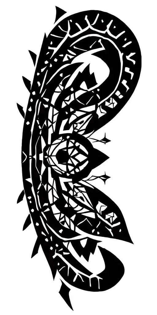 Sacred Geometry Mandala Design Incorporating Elements