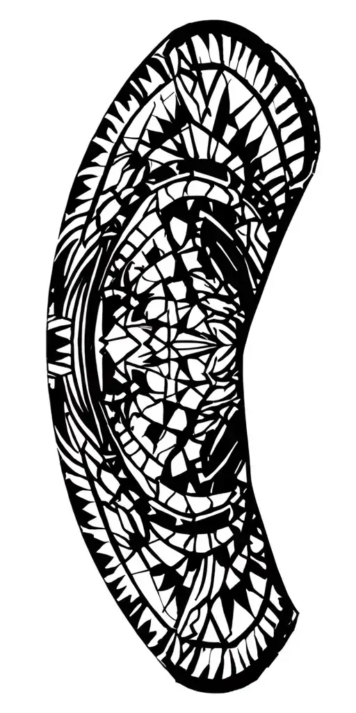 Dark Sacred Geometry Mandala Design Incorporating Elements