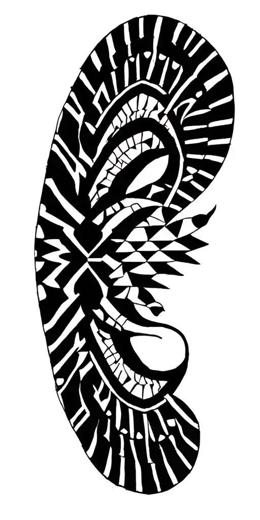 Dark Sacred Geometry Mandala Design Incorporating Elements