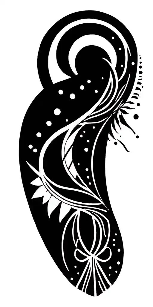 Dark Sacred Geometry Mandala Design Incorporating Elements