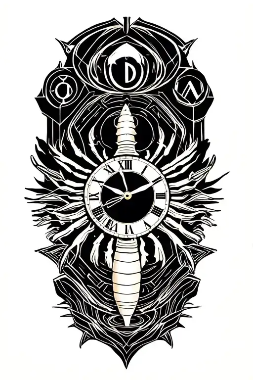 Scorpion Gemini Taurus Aquarius Zodiac Sign Clock