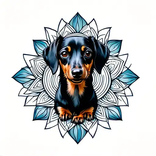 Dachshund Mandala