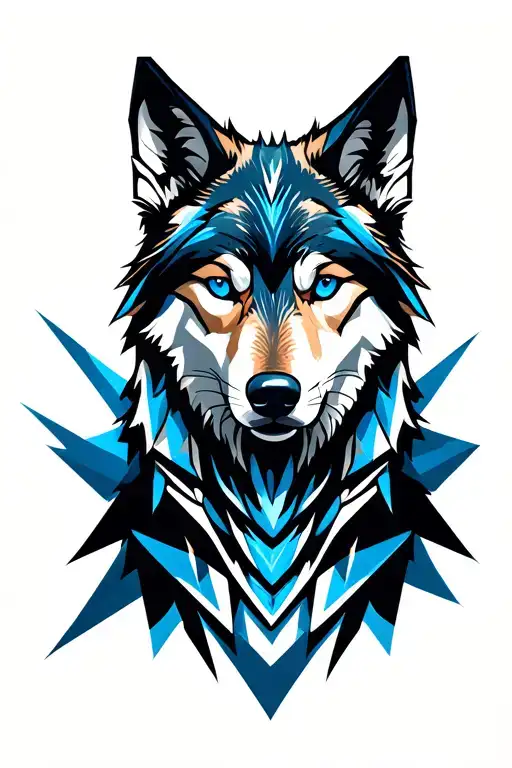 Blue Eyed Wolf
