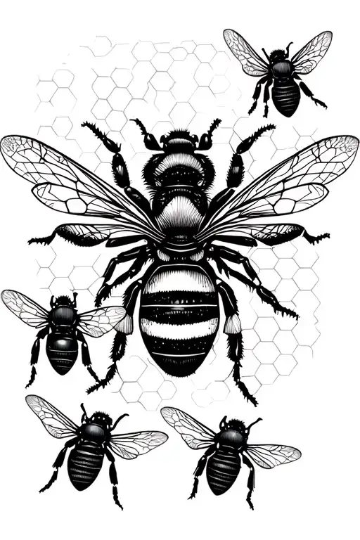 Honey Comb With Bees