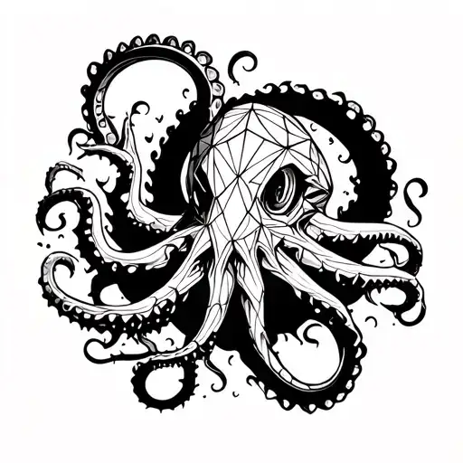 Kraken Emerging From The Depths