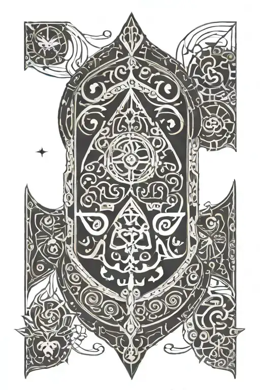 Legend Of Zelda Skyward Sword In Henna Style