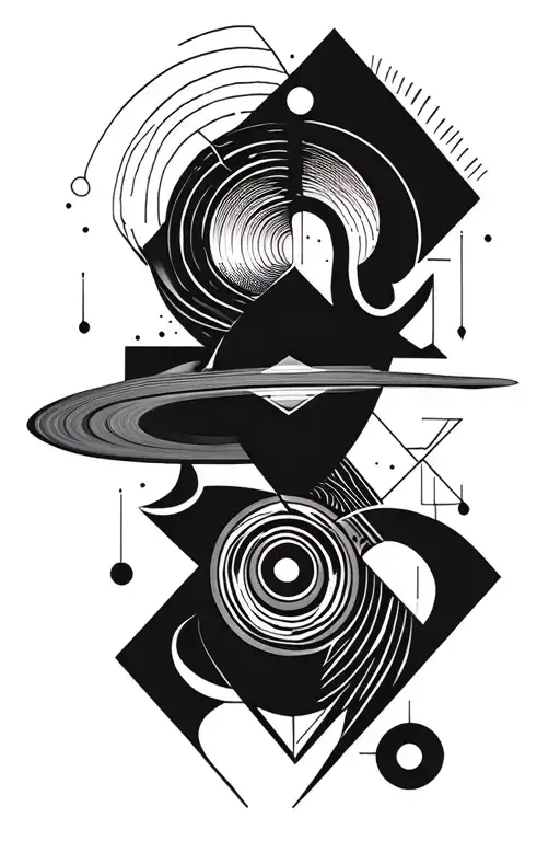 Shape Made Incorporating Saturn And Capricorn
