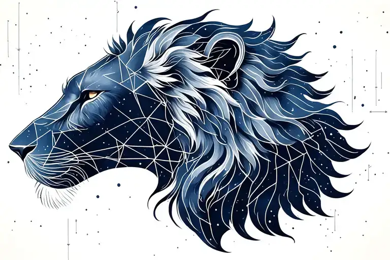 Leo With Aquarius Constellation Merging Together