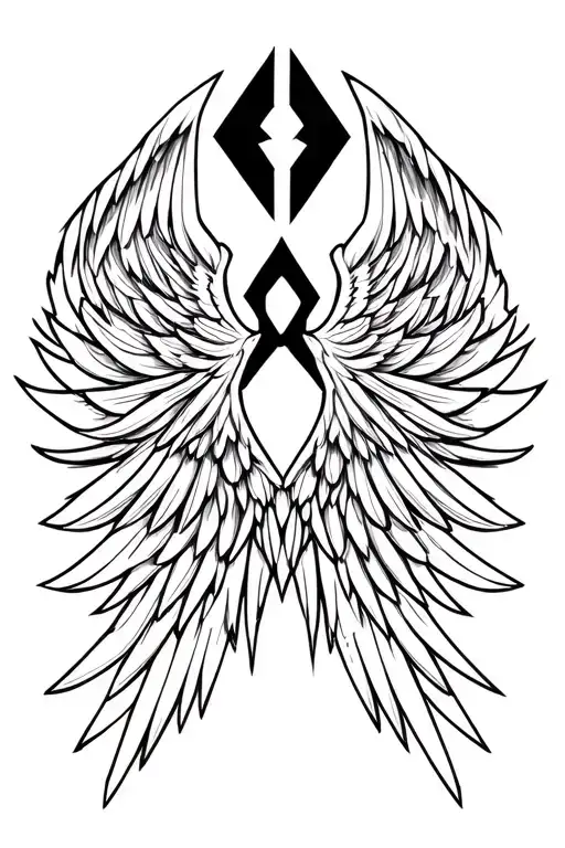 Angel Wings Spread Wide