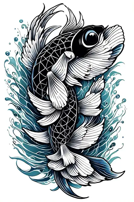 Koi Fish Transforming