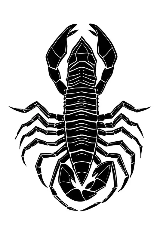 Scorpion With Water Flowing