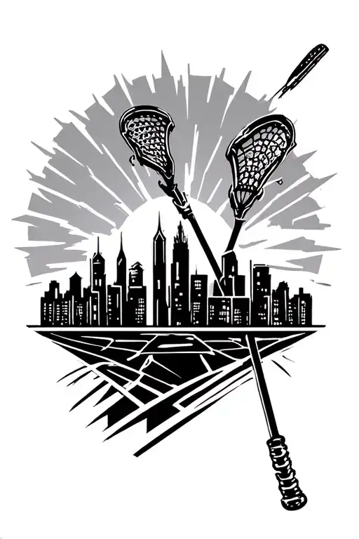 Lacrosse Manchester Skyline