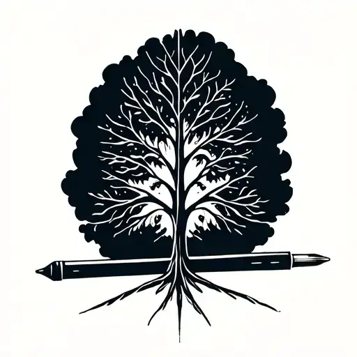 Tree And A Match Stick