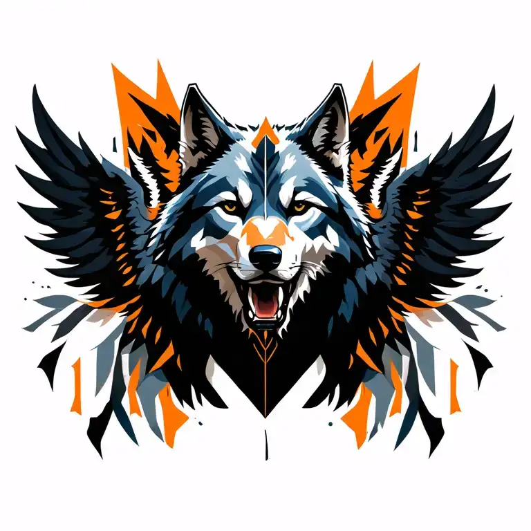 Meaningful Wolf Warrior Angel