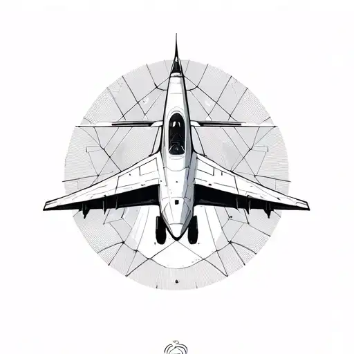 Futuristic Concorde Plane