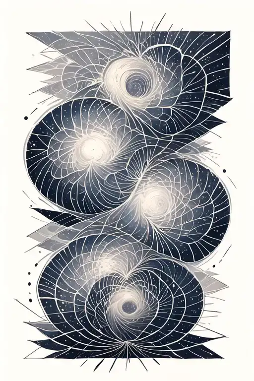 Geometric Galaxy Fractal Pattern