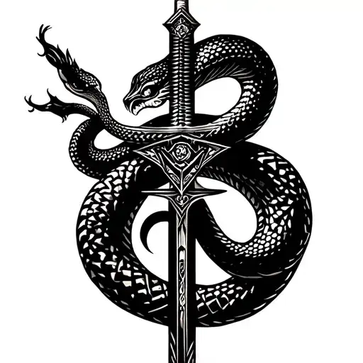 Snake And Sword