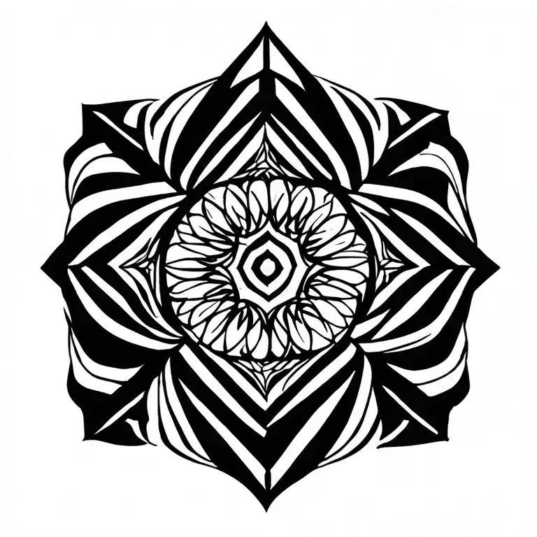 Minimal Ornamental Small Back