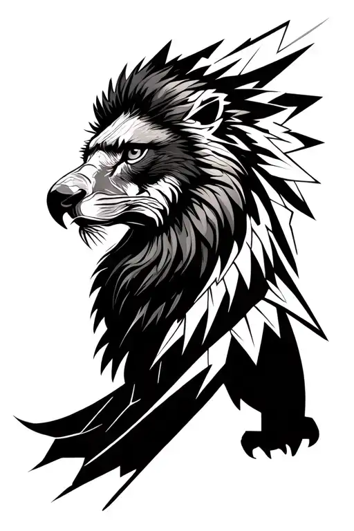 Lion Eagle Bear Combined