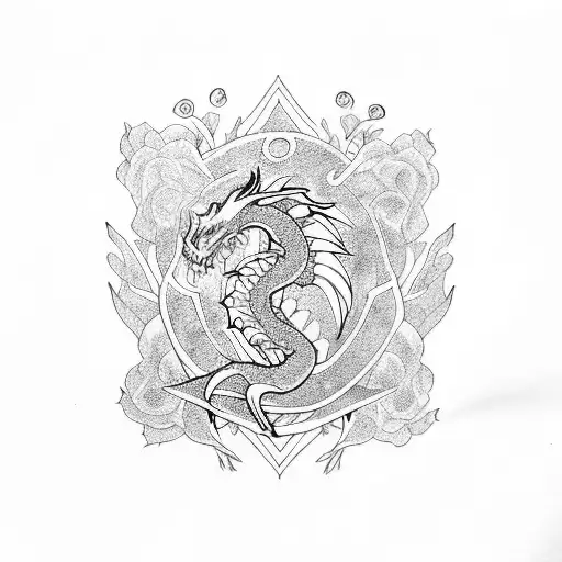 Dragon Eat Flower